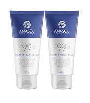 Kit 2x Protetor Solar Facial Anasol Fps99 Toque Seco 60G