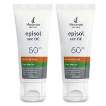 Kit 2x Protetor Solar FPS60 Episol SEC OC Mantecorp Skincare
