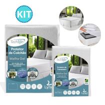Kit 2x Protetores de Colchão Casal Padrão 138x188