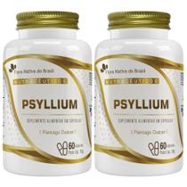 KIT 2X Psyllium 500mg 60 Cápsulas - Flora Nativa
