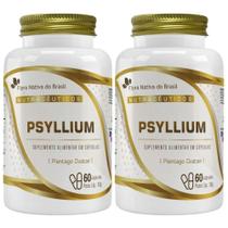 Kit 2X Psyllium 500Mg 60 Cápsulas - Flora Nativa Kit 2X Psyllium 500Mg 60 Cápsulas - Flora Nativa