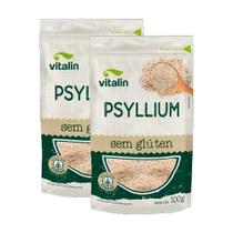 Kit 2X: Psyllium Sem Glúten Vitalin 100G