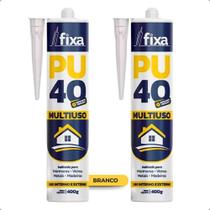 Kit 2X Pu40 Fixa Selante Poliuretano Multiuso 400G - Branco