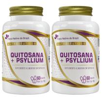 KIT 2X Quitosana com Psyllium 60 cápsulas - Flora Nativa