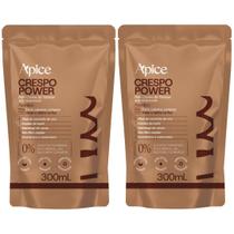 Kit 2x Refil Creme Pentear Apice Crespo Power Nutritivo Crespo Vegano Sem Sulfato No Poo Low Poo 300ml