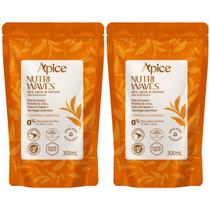 Kit 2x Refil Creme Pentear Apice Nutri Waves Cacheado Crespo Ondulado Definicao Sem Sulfato Vegano 300ml Kit 2x Refil Creme Pentear Apice Nutri Waves Cacheado Crespo Ondulado Definicao Sem Sulfato Vegano 300ml