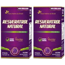 Kit 2X Resveratrol Natural Veri-Te 30 Caps - Flora Nativa