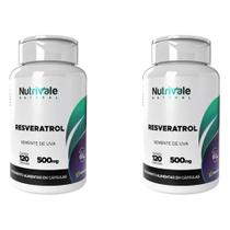Kit 2x Resveratrol Semente de Uva 120 Capsulas 500mg Nutrivale Kit 2x Resveratrol Semente de Uva 120 Capsulas 500mg Nutrivale