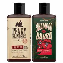Kit 2x Shampoo Barba Peaky Blinders e Guraná Don Alcides