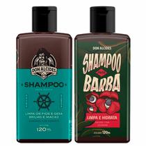 Kit 2x Shampoo Para Barba Calico Jack e Guaraná Don Alcides