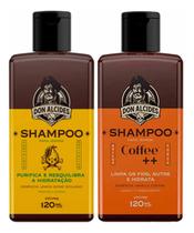 Kit 2x Shampoo Para Barba Lemon Bone E Coffee Don Alcides