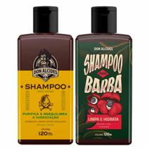 Kit 2X Shampoo Para Barba Lemon Bone E Guaraná Don Alcides