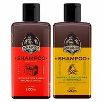 Kit 2X Shampoo Para Barba Negra E Lemon Bone Don Alcides