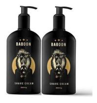 Kit 2X Shave Cream Profissional - Creme De Barbear - Baboon