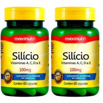 KIT 2X Silício 100% IDR + Vitaminas 60 cápsulas - Maxinutri