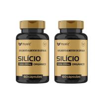 Kit 2x Silício Orgânico 490mg 2x60 Cáps Muwiz Sabor:Sem sabor Kit 2x Silício Orgânico 490mg 2x60 Cáps Muwiz Sabor:Sem sabor