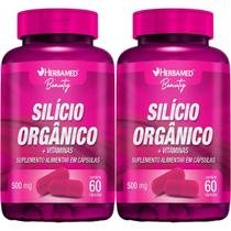 Kit 2X Silício Orgânico + Vitaminas - 60 Cápsulas - Herbamed Kit 2X Silício Orgânico + Vitaminas - 60 Cápsulas - Herbamed