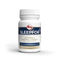 Kit 2X: Sleepfor L-Triptofano 470mg Vitafor 30 Cápsulas Kit 2X: Sleepfor L-Triptofano 470mg Vitafor 30 Cápsulas