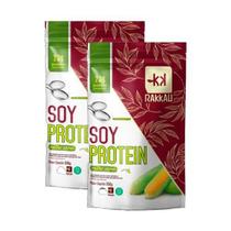 Kit 2X: Soy Protein Milho Verde Vegana Rakkau 600G