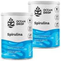 Kit 2x Spirulina 240 Tabletes Ocean Drop