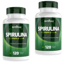 KIT 2X Spirulina 500mg 120 cápsulas - Nutrivale