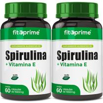 Kit 2x Spirulina Premium com Vitamina E 60 cápsulas Kit 2x Spirulina Premium com Vitamina E 60 cápsulas