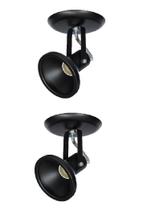 Kit 2x Spot Par20 Par30 Bulbo Led 535/1 Hiperlight Preto