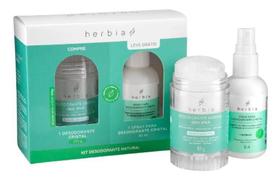 Kit 2X: Spray Higienizador 60ml + Desodorante 100g - Herbia