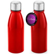 Kit 2x Squeeze Alumínio 500 ml Wave TopGet Vermelho