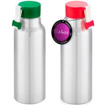 Kit 2x Squeeze Alumínio 570 ml Phase TopGet Verde e Vermelho Kit 2x Squeeze Alumínio 570 ml Phase TopGet Verde e Vermelho