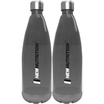 Kit 2X Squezze Plástica com Inox - 700ml Fumê - NewNutrition