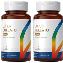 KIT 2X Super Magnésio Quelato 300mg Elementar 60 cápsulas - Natulha KIT 2X Super Magnésio Quelato 300mg Elementar 60 cápsulas - Natulha