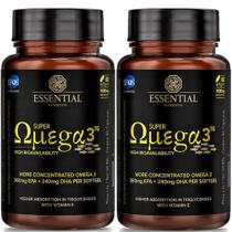 Kit 2x Super Omega 3 TG 1000mg - 60 Capsulas cada - Essential Nutrition