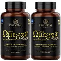 Kit 2x Super Omega 3 TG (180 caps cada) 1000mg - Essential Nutrition