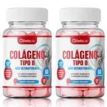 Kit 2x Suplemento Alimentar com Colágeno Tipo II Sem Glúten, Baixa Caloria e 40mg de Colágeno ND.2 por Porção Para Adultos a Partir de 19 Anos