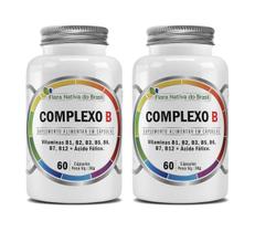 Kit 2x SUplemento Alimentar Complexo B 60 cápsulas Flora Nativa Kit 2x SUplemento Alimentar Complexo B 60 cápsulas Flora Nativa
