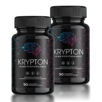 Kit 2x Suplemento Alimentar Krypton Mind Performance - Com Coenzima Q10, Cafeína, Taurina e Creatina - 90 Comprimidos