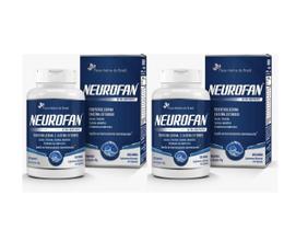 Kit 2x Suplemento Alimentar Neurofan Cafeína Extended 60 cápsulas Flora Nativa