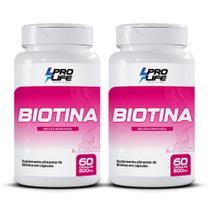 Kit 2x Suplemento Biotina (60 cápsulas) - PRO LIFE Kit 2x Suplemento Biotina (60 cápsulas) - PRO LIFE