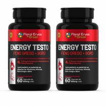 Kit 2x Suplemento Energy Testo 500mg 60 Cáspulas - Floral Ervas Kit 2x Suplemento Energy Testo 500mg 60 Cáspulas - Floral Ervas