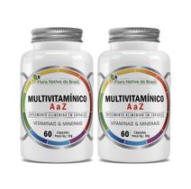 Kit 2x Suplemento Multivitamínico AZ Caps 60 cápsulas Flora Nativa