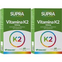 Kit 2X Supra Vitamina K2 - 500mg 60 Cápsulas - Herbamed Kit 2X Supra Vitamina K2 - 500mg 60 Cápsulas - Herbamed