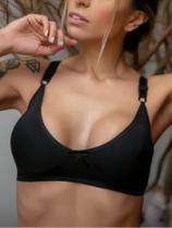 KIT 2x Sutiã Reforçado Sem Bojo Sem Aro Alça Larga E regulável Soutien Joia