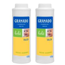 Kit 2x Talco Infantil Granado Tradicional 100g Proteção Contra Umidade, Pele Sequinha e Suave para Bebês Kit 2x Talco Infantil Granado Tradicional 100g Proteção Contra Umidade, Pele Sequinha e Suave para Bebês