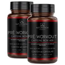 Kit 2x termogenico cafeinne 60 cãpsulas - natures now Kit 2x termogenico cafeinne 60 cãpsulas - natures now
