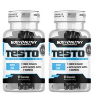 Kit 2x Testo 60 capsulas Vitaminas e Minerais com Boro - Body Nutry
