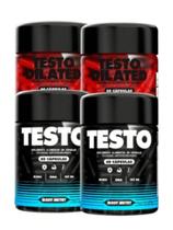 Kit 2x Testo e 2x Testo Dilated 60 Cápsulas Arginina Magnésio Energia, Performance e Vasodilatador Kit 2x Testo e 2x Testo Dilated 60 Cápsulas Arginina Magnésio Energia, Performance e Vasodilatador