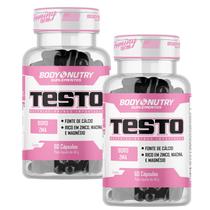 Kit 2x Testo Feminy Body Nutry 60 Cápsulas Zinco, Magnésio, Cálcio e Vitaminas