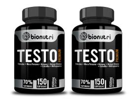 Kit 2x Testo Premium 150 Cápsulas Bionutri - Força e Desempenho