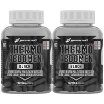 Kit 2X Thermo Abdomen Black - 60 Comprimidos - BodyAction